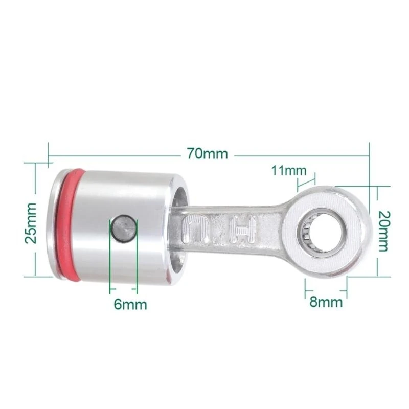 Biela pistón aluminio con arandela + conjunto pasador para instalación taladro impacto martillo eléctrico