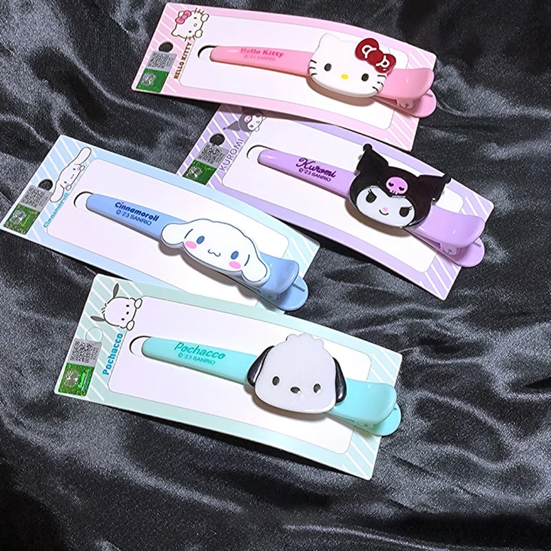 

Милые заколки для волос Hello Kitty, милые Мультяшные заколки с утконосом, аксессуары для волос для девочек