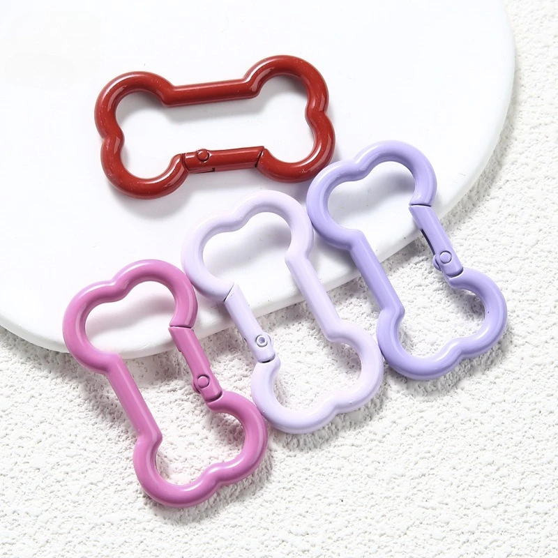 

Small and Fun DIY Cute Bone Spring Clip - A Convenient Fixture That Combines Creativity and Practicality, Bag Hanging Buckle