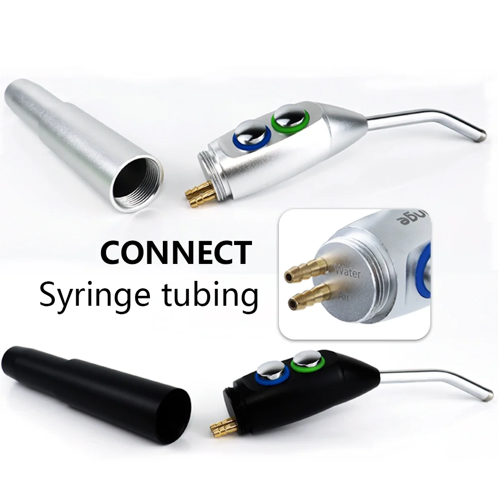 JUMTOP Dental 3-Way Syringe Handpiece, 5 Holes Jet Water Spraying