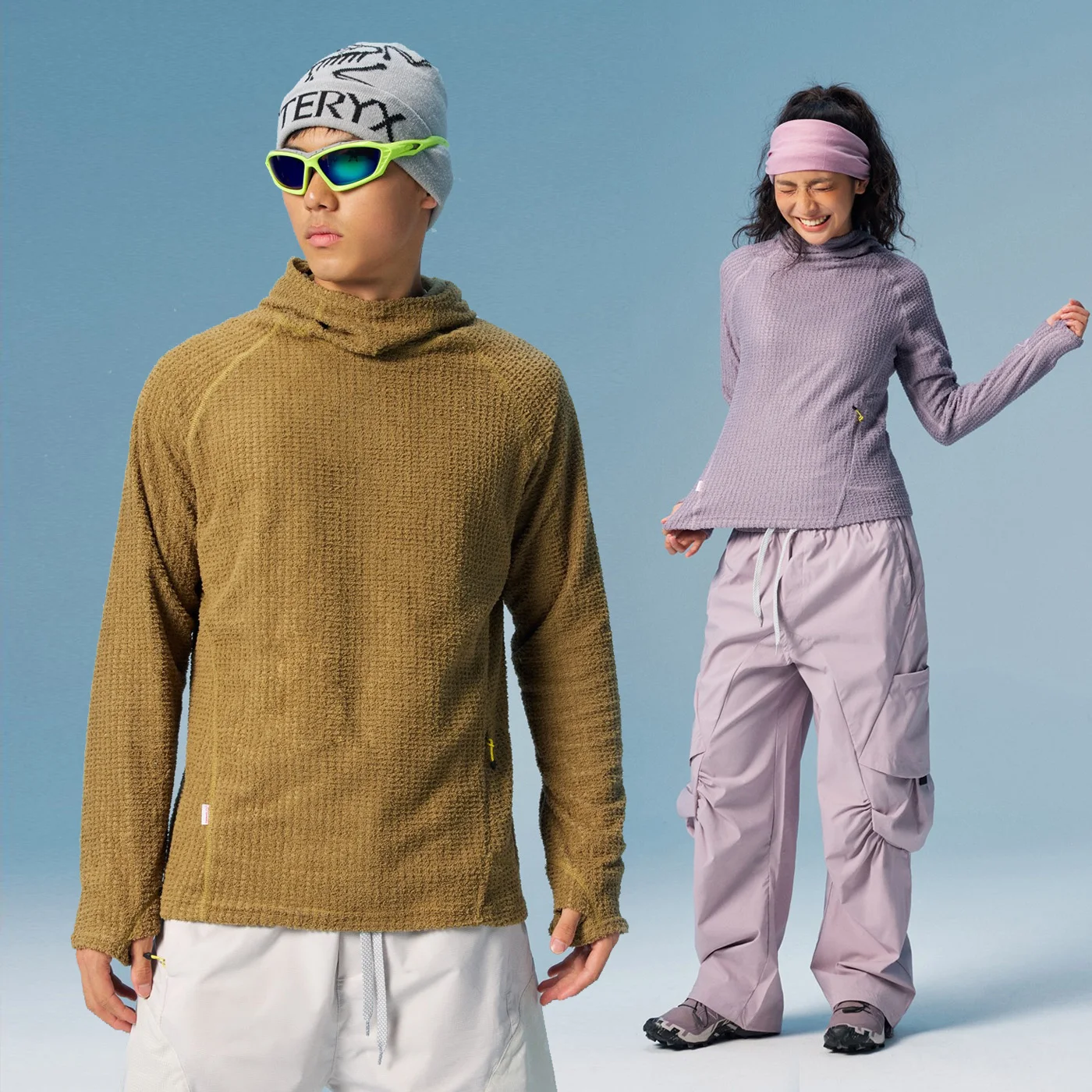 Men's Autumn Winter Outdoor Warm Lightweight Breathable Fleece Sports Pullover Hoodie Women Hooded Sweatshirts T Shirts