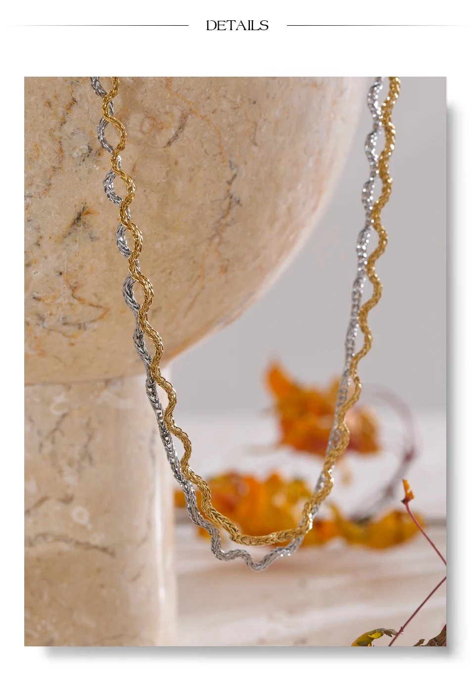 Yhpup 2025, eingetroffen, Edelstahl, neue Kette, schicke Qualität, Halskette für Damen, modisch, wasserdicht, PVD-beschichtet, Kragen, Schmuck, Geschenk – Detail 10