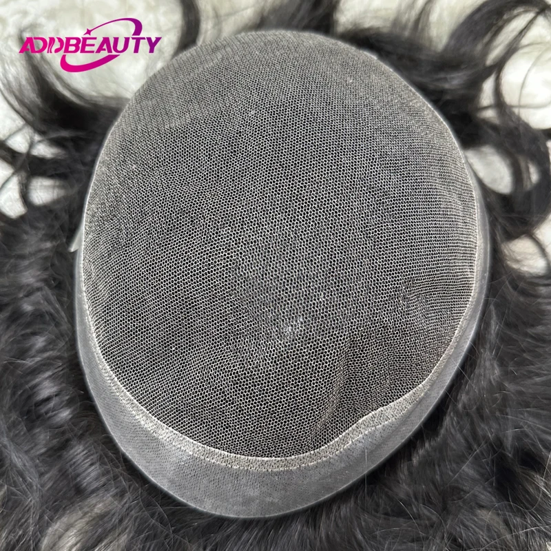 

Men Toupee Australia HD Lace PU Indian Human Hair Wigs Men's Capillary Prothesis Natural Hair System With Grey Hairpiece Toppers