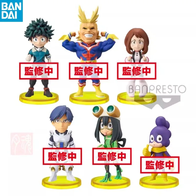 

Bandai Genuine My Hero Academia WCF VO.1 Iida Tenya Midoriya Izuku Asui Tsuyu Mineta Minoru Anime Figure Model Toys Kids Gifts