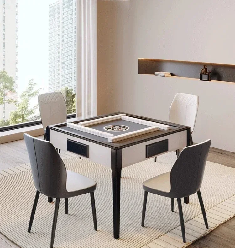 Hot pot mahjong machine, dining table dual-purpose, fully automatic with chairs
