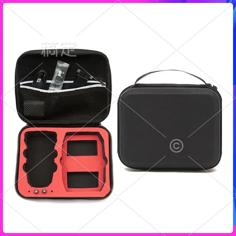 

ATTT-For DJI Mini 2 Remote Control Storage Bag Portable Lightweight Storage Bag For DJI Mini 2 Drone Accessories Red+Black