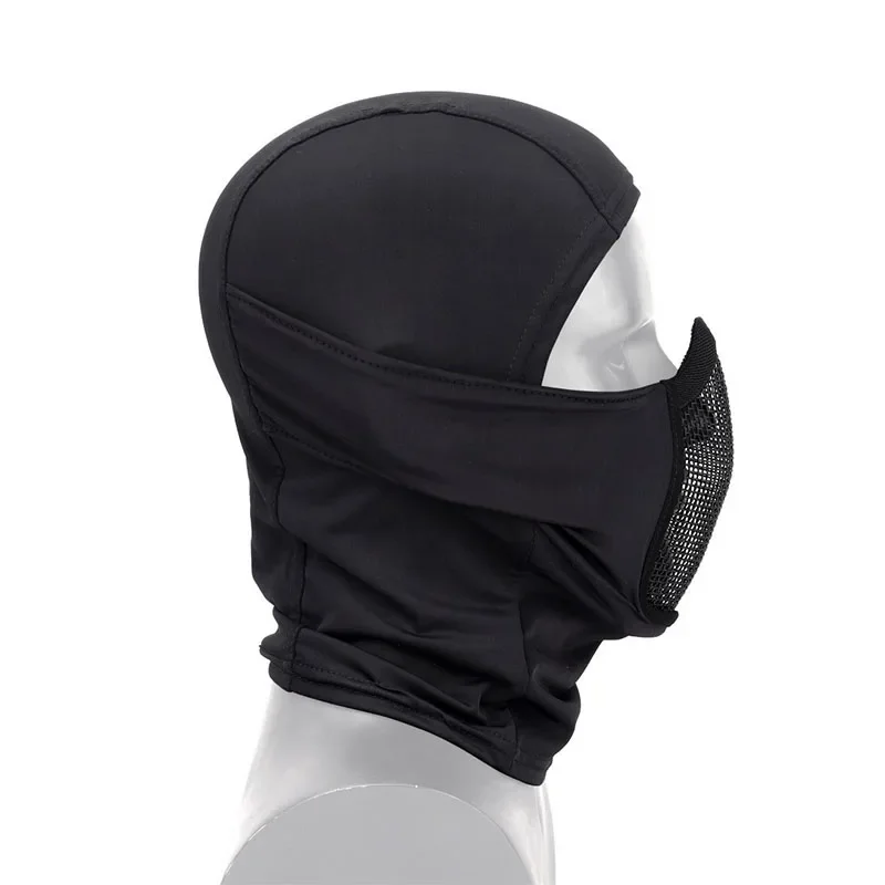 Tactical Balaclava Mask Mouth Protection Half Face Mask Breathable Mesh Airsoft Headgear Low Profile Neck Gaiter For Hunting