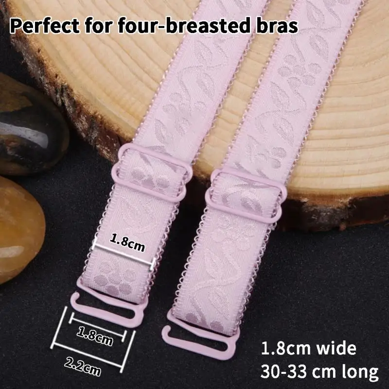 1.8cm Bra Straps Woman Breast Tape Transparent Invisible Detachable Adjustable Silicone Women\'s Elastic Belt Intimate Accessorie