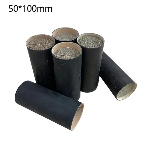 50*100mm 유로3 4 5 6 고효율 오토바이 슬립온 촉매 배기 촉매 변환기 (오토바이용)