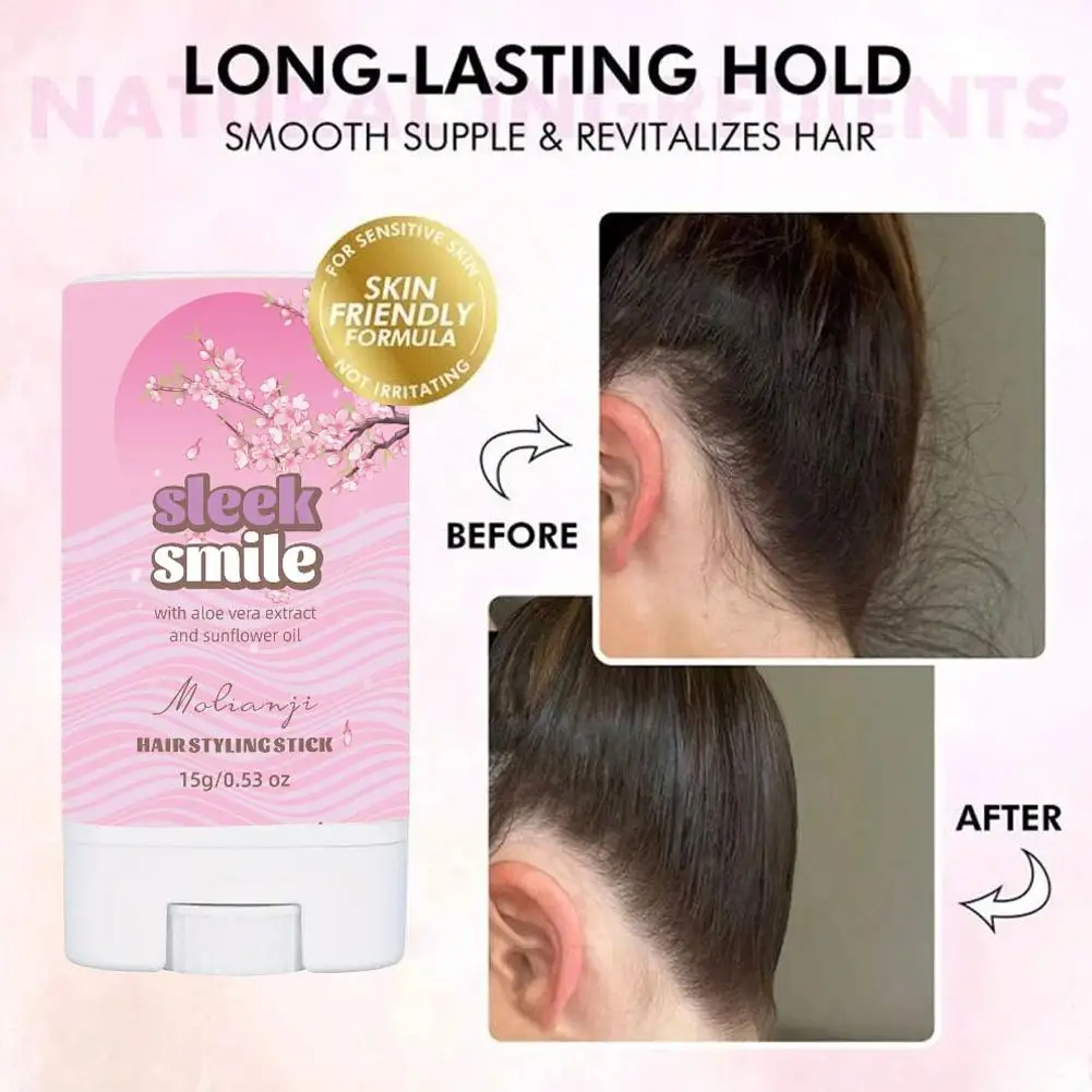 1 قطعة عصا شمع الشعر للطيران بعيدا وجعد الشعر نكهة الفاكهة المحمولة تصفيف الشعر دهن عصا للرجال النساء كسر الشعر X2P6