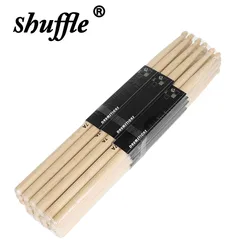 12 Pairs of 7A Drum Sticks Set Maple Wood Drumsticks Drum Racks Professional Percussion Musical Instrument Parts Hand Poli