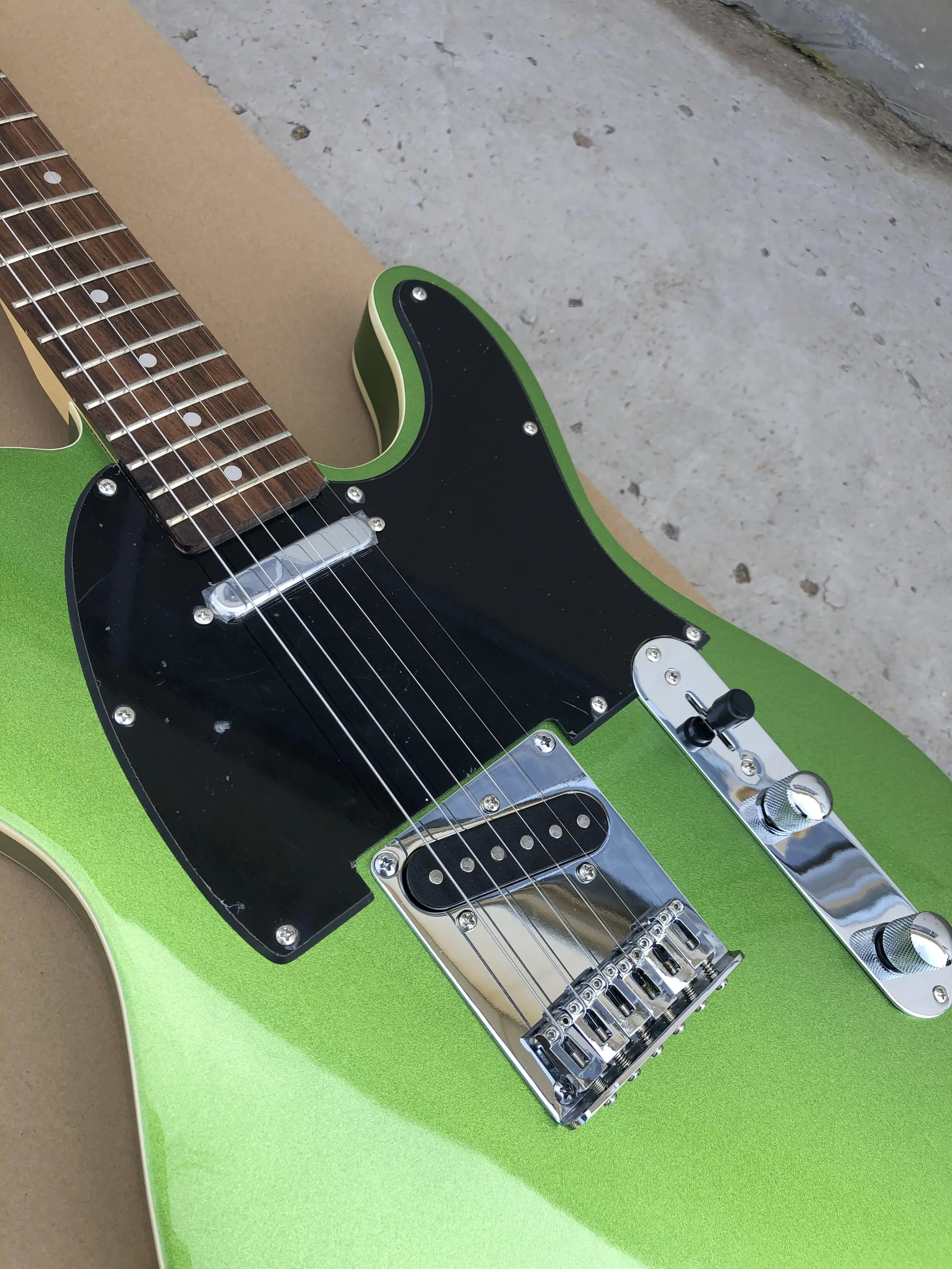 TL Electric Guitar with TL, Golden, Brown, Blue, Green, Black, Tele Style, Electric Guitar, on Sale