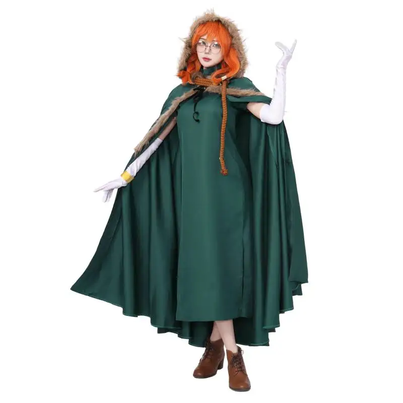 

WENAM Aurora Bunny Косплей Женский Косплей Костюм Плащ Банни Зеленое Платье на Хэллоуин Для Девочек Женщин Взрослых