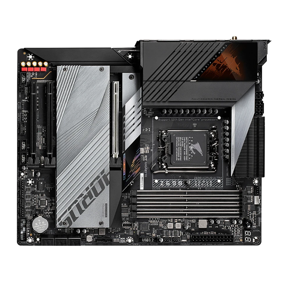 Gigabyte Z690 AORUS ULTRA Motherboard uses the Intel Z690 Chipset LGA1700 Socket Support i9-12900K 12900T i7-12700K DDR5 ATX