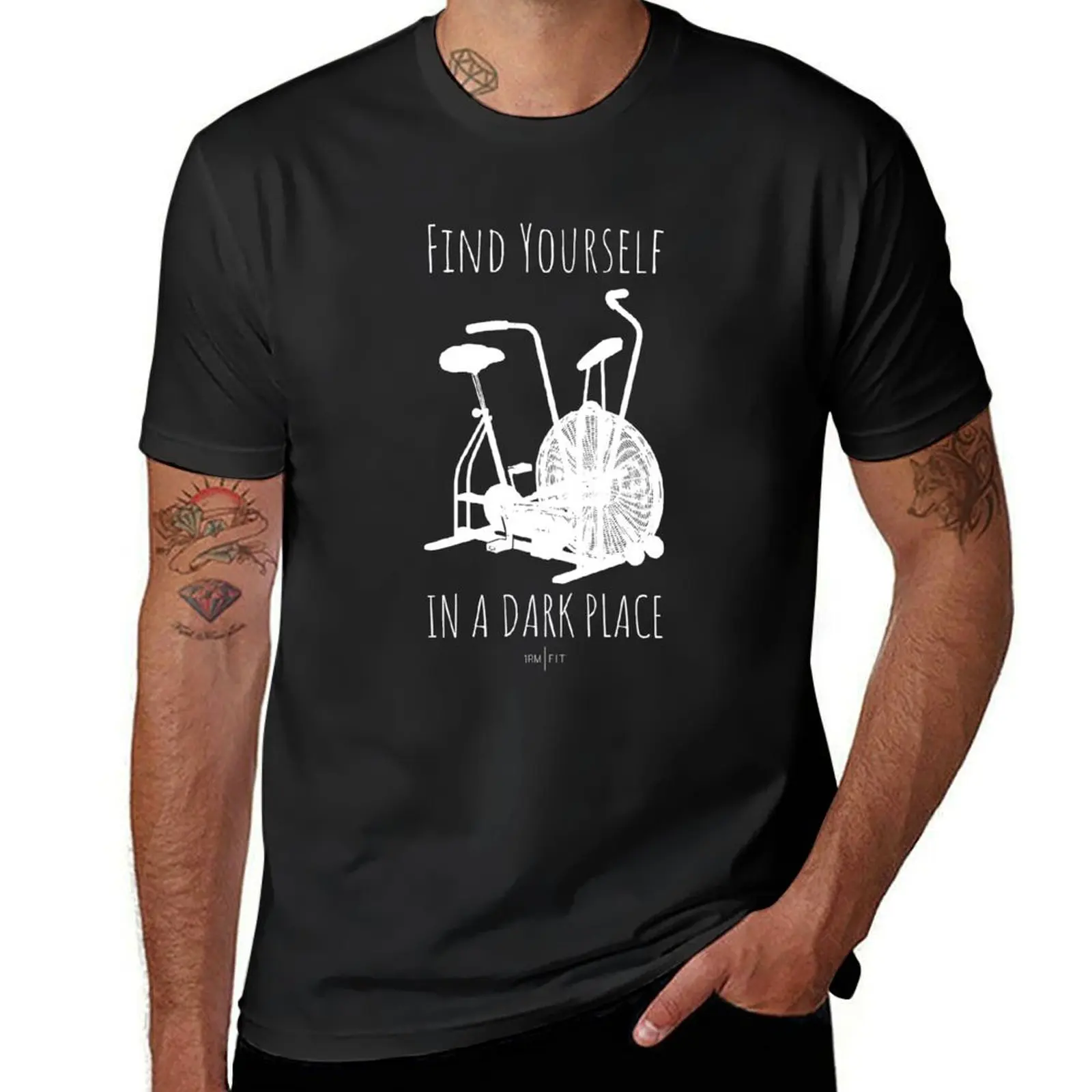 

Find Yourself in a Dark Place T-Shirt sweat anime shirt croswit shirt man boys animal print heavy weight t shirts for men