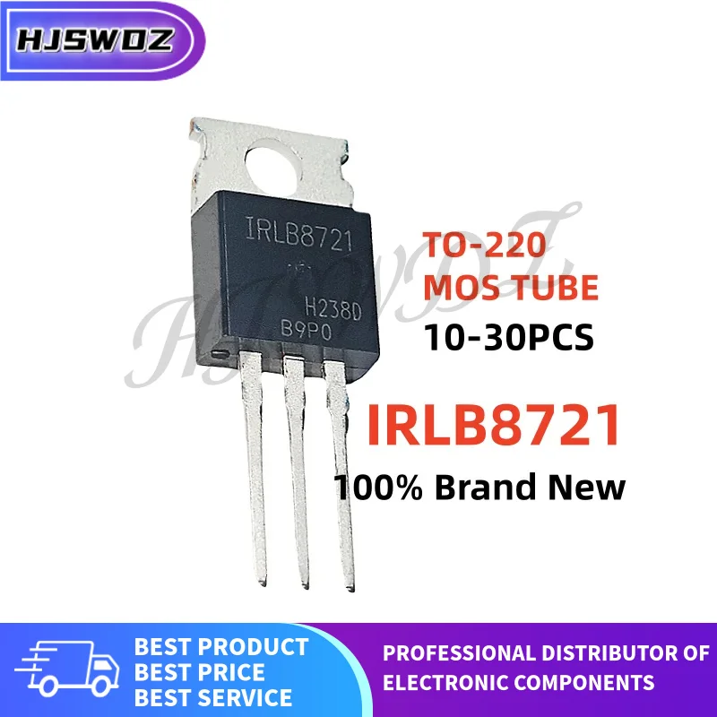 10-20-30pcs new IRLB8721 IRLB8721PBF IRLB 8721 TO-220 N-channel MOSFET Field effect transistor