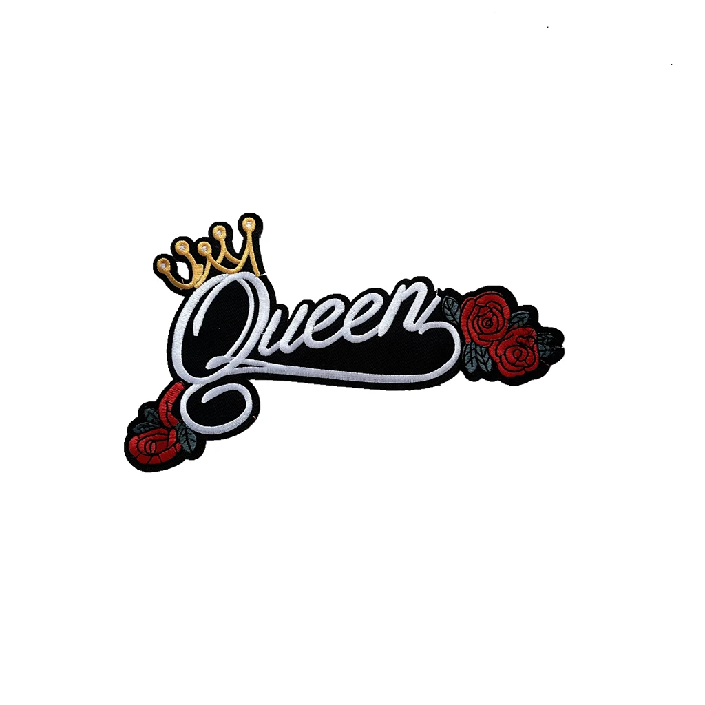 BIG SIZE QUEEN QUALITY LETTERS Embroidery Patch Clothing Accessories Cloth Sticker Clothing Sticker Cheongsam Embroidery