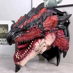 High quality 45cm Monster Hunter spark thinker dragon head statue resin statue collection model Home decorations Original box