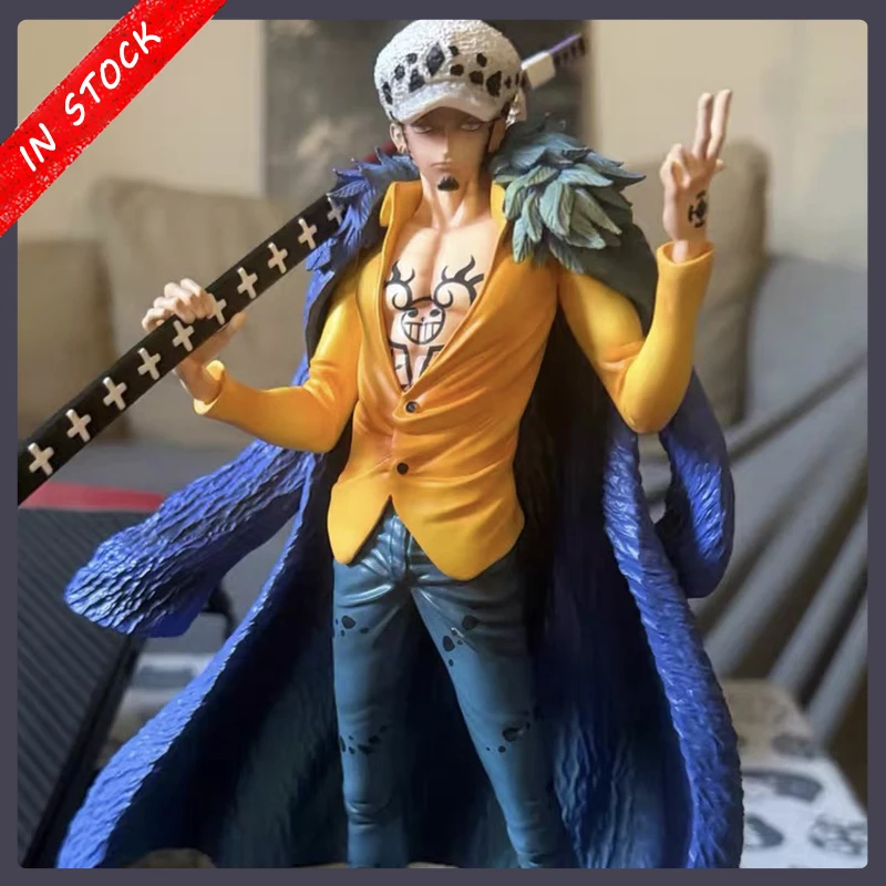 

25cm One Piece Anime Surrounding Statue As Law Trafalgar D. Water Law Double-Headed Handmade Desk Ornament Anime Model Toy Gift