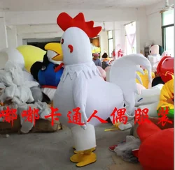 Christmas Chicken Mascot Costumes Cartoon Apparel Advertisement Costumes Halloween Birthday Party