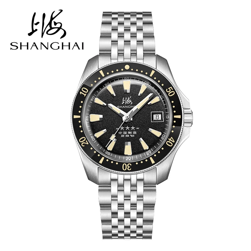 Shanghai Men Watches General Series Automatic Mechanical Men Watches Sports Diving Watches 300 Metres Waterproof Watch 2025
