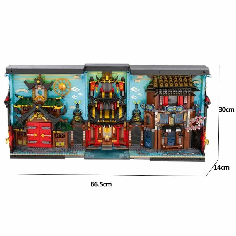 Reobrix 66029 MOC 3086PCS Book Of Bricks Modular Architecture Views Model Building Block Toys