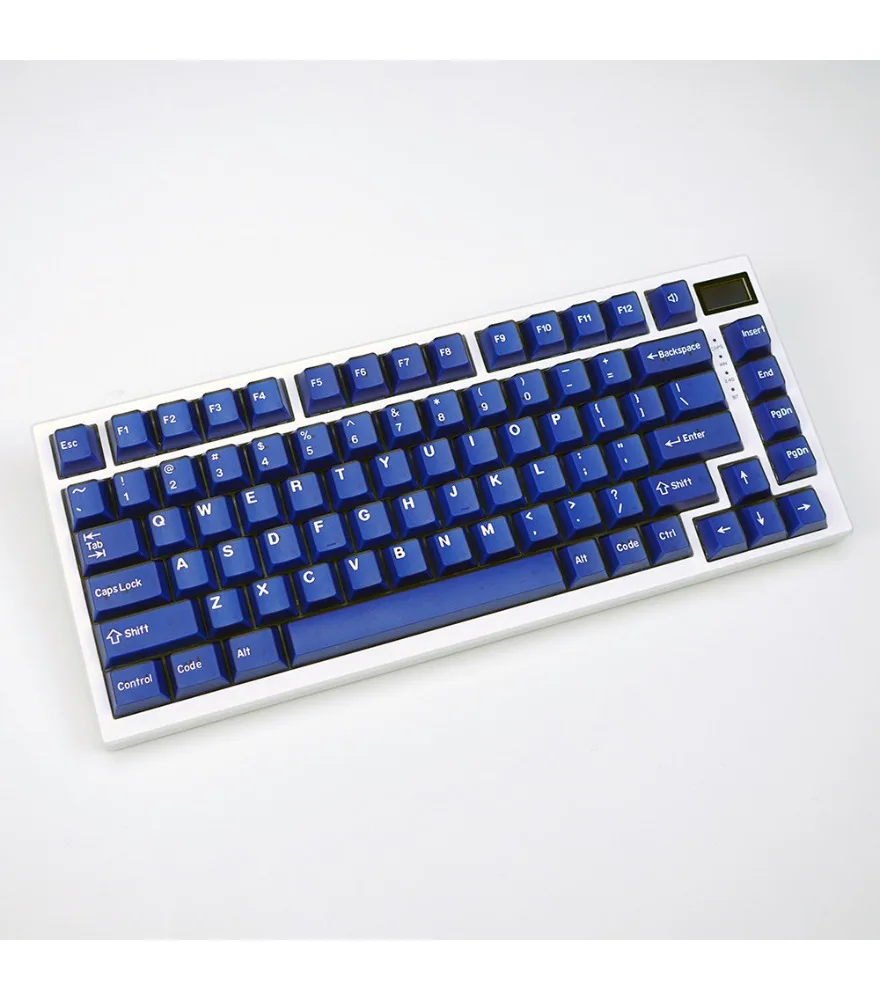 

Semi-transparent Klein blue keycap PBT two-color process a complete set suitable for original Wooting and other mechanical