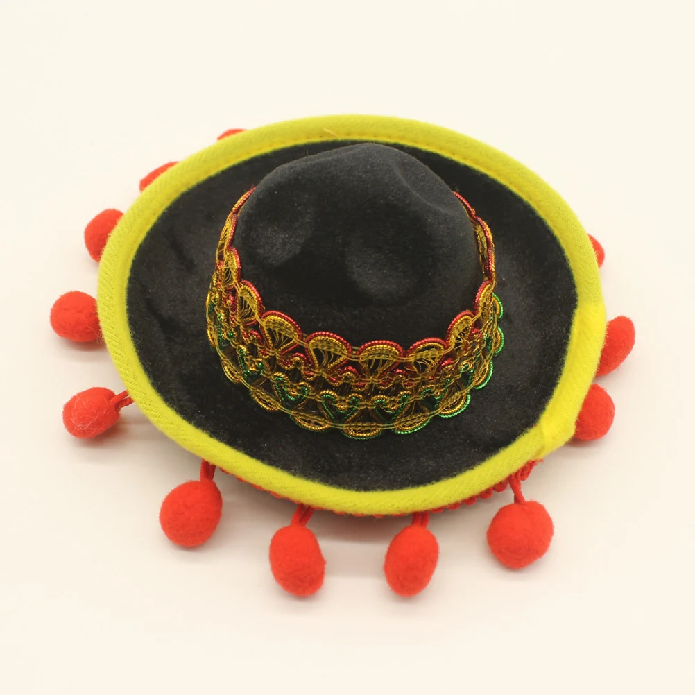 

6pcs Mexican Sombrero Headband Polyester Hair Accessories Small Party Hats Women Hairband Fiesta Decorations Stylish Carnival