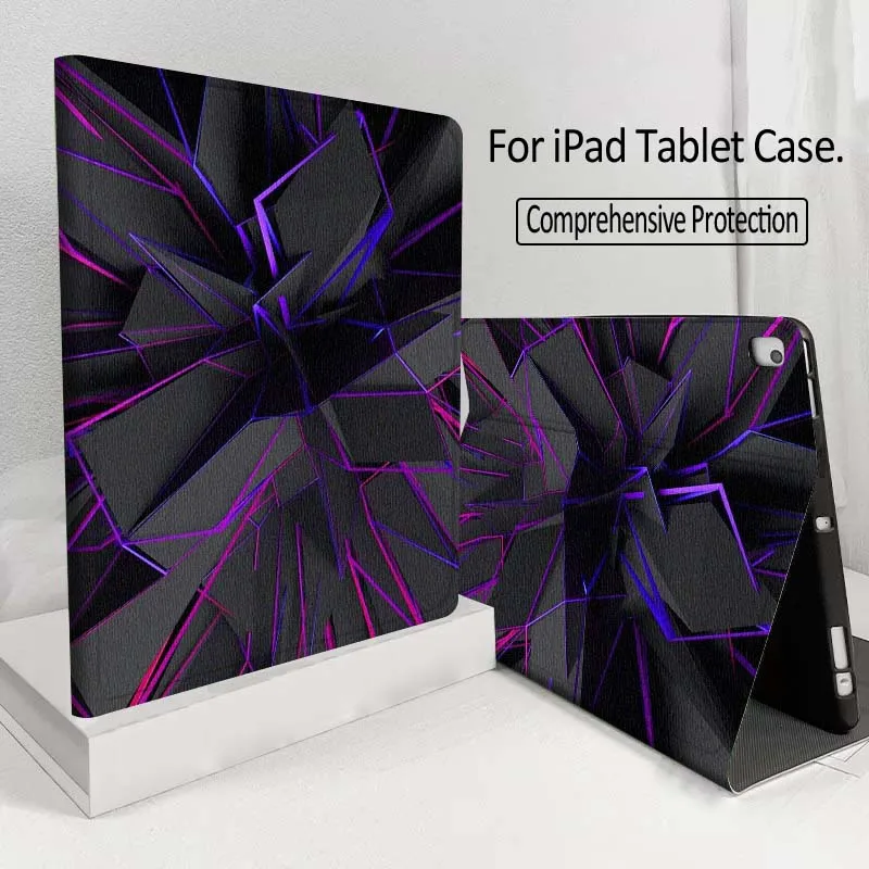 

Luxury Carbon Fiber Pattern Gift For iPad 7 8gen 9gen 10th 11th Pro 11 13 2 12.9 10.9 10.2 9.7 2025 2024 2021 Tablet Case