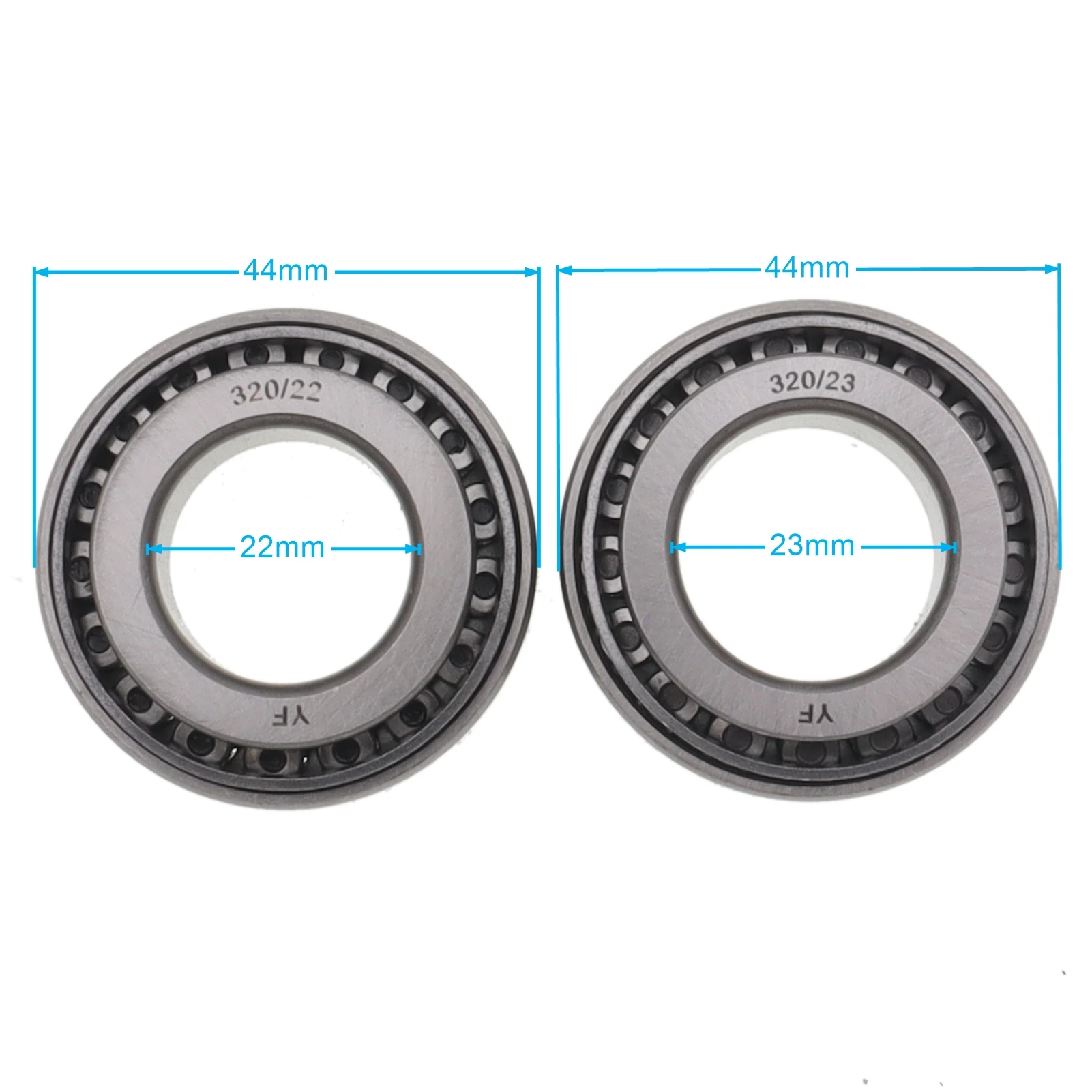 44*22mm 44*23mm Pressure Bearing 320/22 320/23 Head Stem Taper Roller Steering Bearings