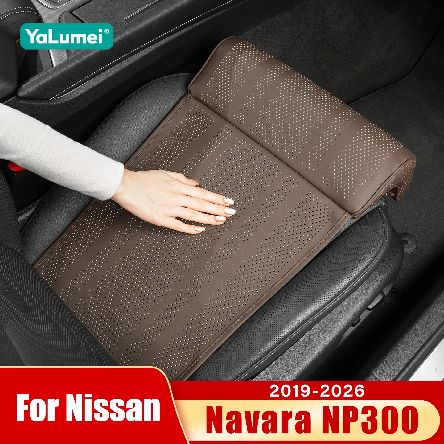 

For Nissan Navara NP300 D23 2019 2020 2021 2022 2023 2024 2025 2026 Car Seat Pad Leg Support Pillow Pad Memory Foam Accessories
