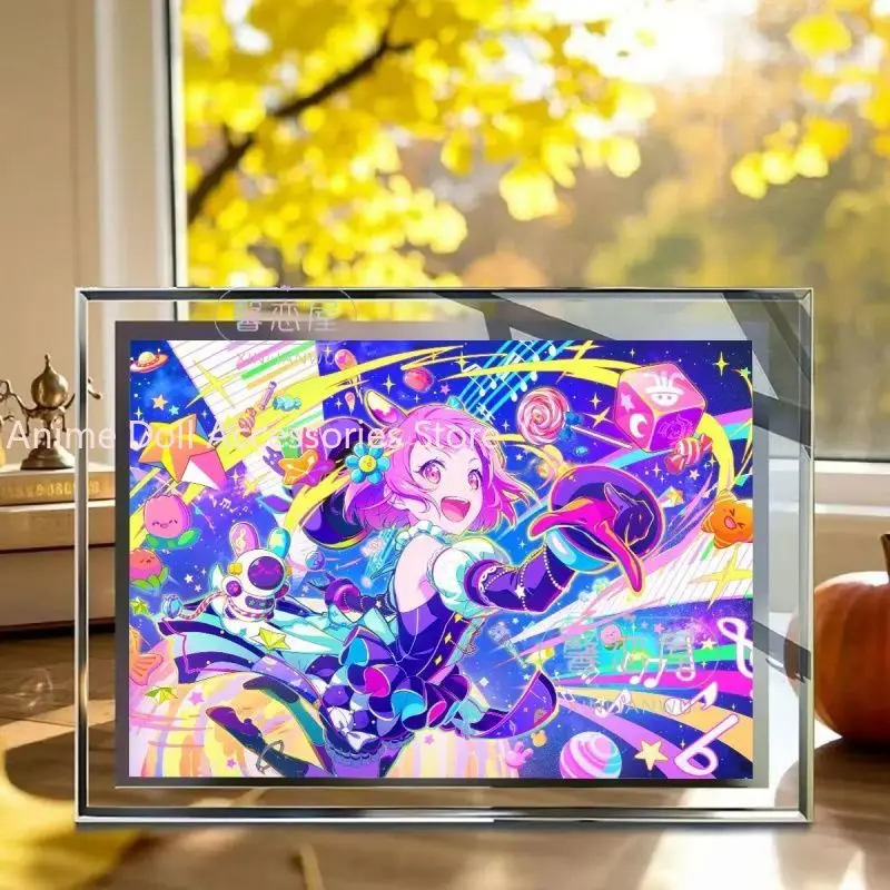 Project Sekai Otori Emu‌ Crystal Glass Photo Frame Room Desktop Ornaments Cosplay Anime Exquisite Gift