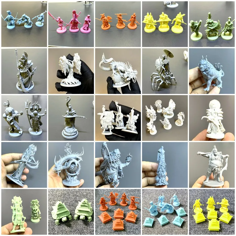 Lot River Dragon Japanese Samurai  Bushi Shinto Ogre Troll Monster Warrior Miniatures Rising Sun Board Game Kickstarter CMON Toy