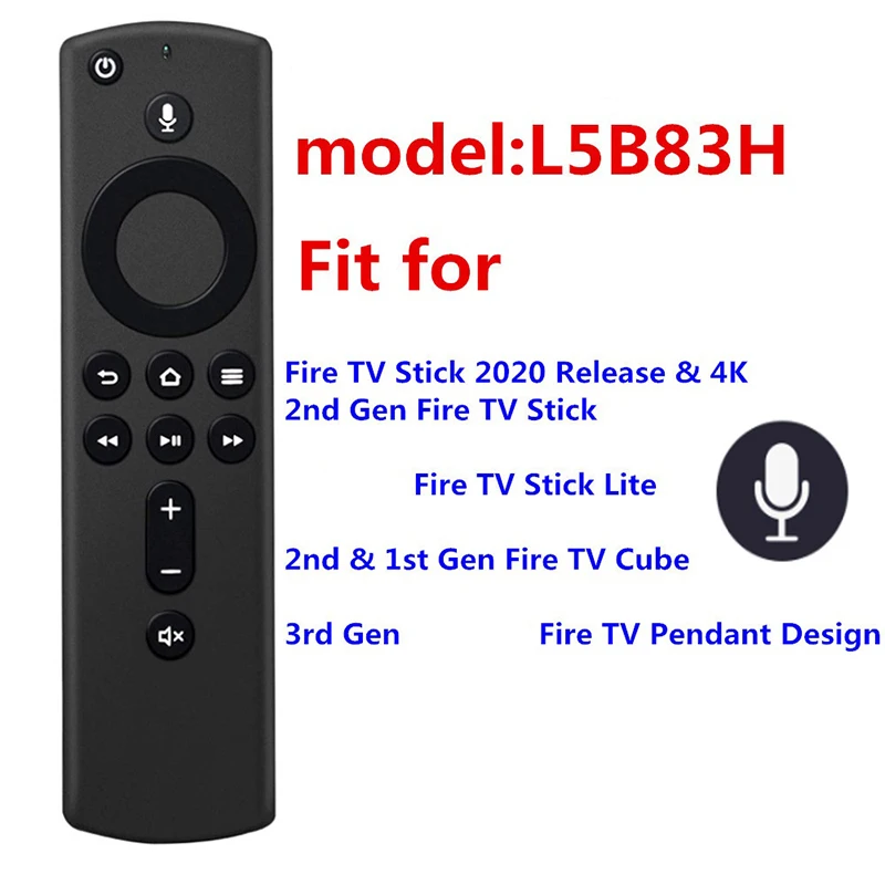 L5B83H Remote Control for Amazon Fire TV Stick 4K Box 2Nd-Gen Fire TV 3Rd