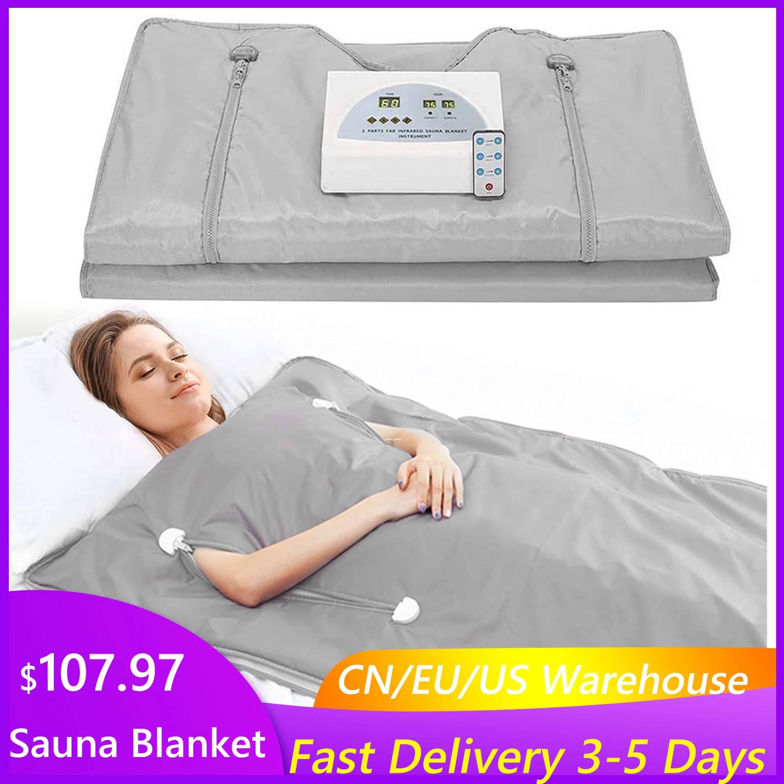 Professional Slimming Sauna Blanket Waterproof Loss Weight Heating Sauna Blanket For Home Spa Therapy Beauty Salon