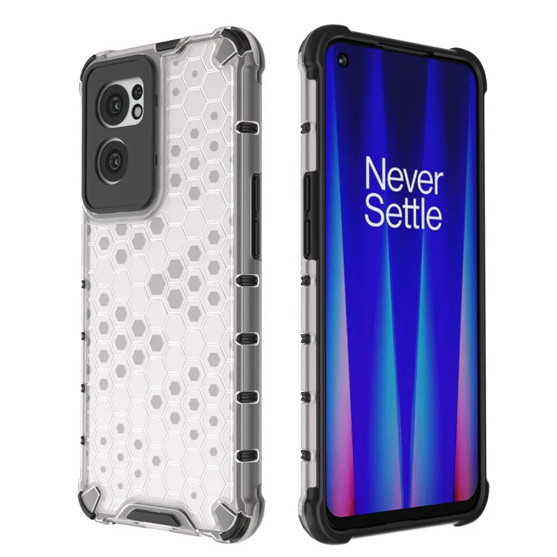 For OnePlus Nord CE 2 CE2 5G Case OnePlus Nord 2 2T CE2 Cover Shockproof Honeycomb Hard PC Bumper for OnePlus Nord CE2 5G