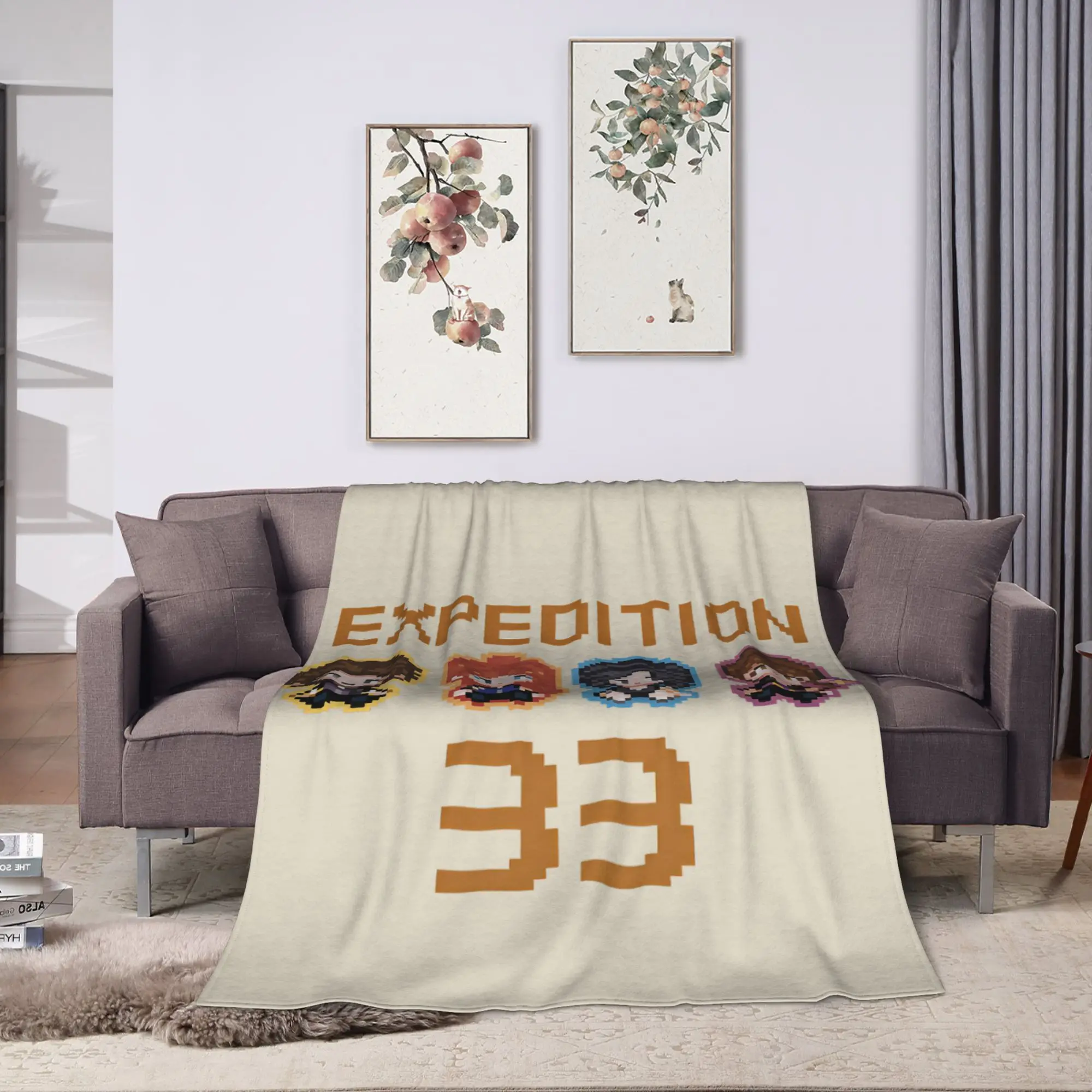Clair Obscur Expedition 33 Game Blanket Quality Super Soft  Bedding Throws Winter Students Living Room Aesthetic Bedspread
