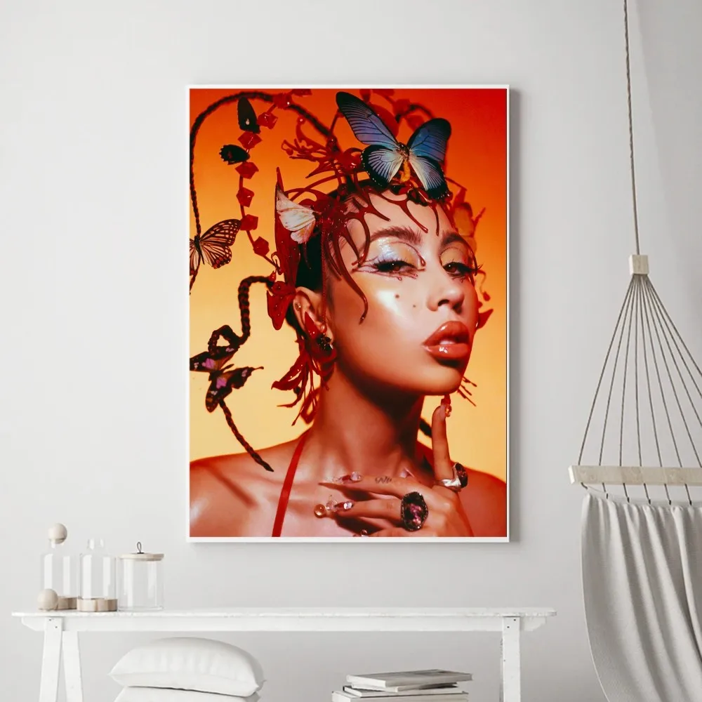 Kali Uchis Singer Poster Prints Poster Wall Painting Bedroom Living Room Wall Bar Restaurant Sticker Large