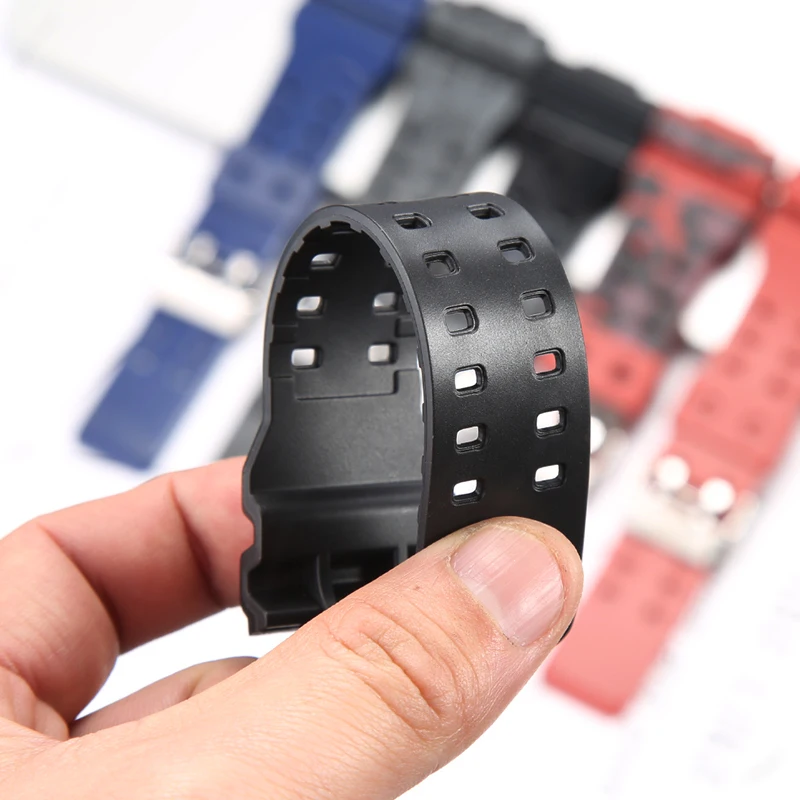 Watch accessories Resin Watchband for Casio  GD 120 GA 100 110 Mens Sport Wateproof Rubber Camouflage Strap