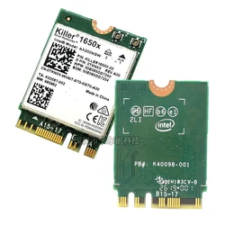 Wireless Network Card for Killer WiFi 6 AX1650 1650X AX200NGW 2.4Gbps Dual Band Bluetooth 5.1 NGFF Gaming Network Card