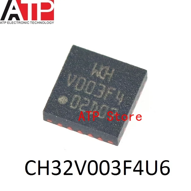 10-100PCS  New Original WCH CH32V003F4U6 V003F4 QFN-20 CH32V003 In Stock MCU CHIP IC