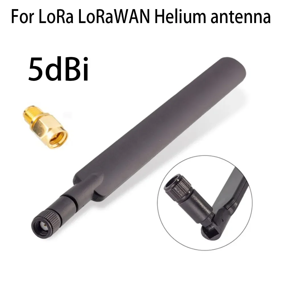 915MHz Indoor For LoRa Antenna With 5dBi Gain RP-For Male Connector For Helium Miner And For LoRaWAN Applications