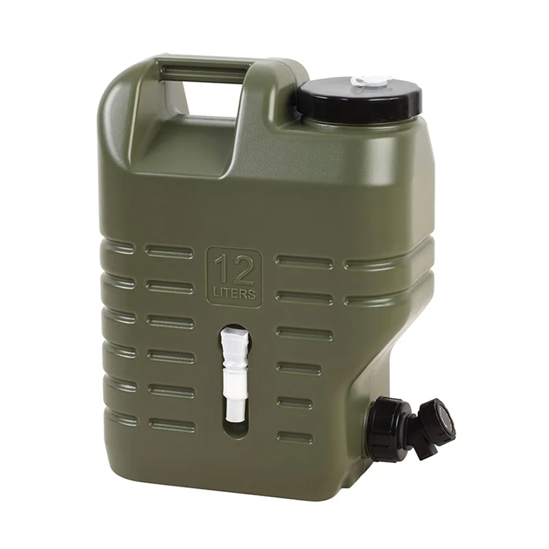 

Camping Water Container with Spigot, Water Bucket Portable Water Tank for Hiking Picnic BBQ, Emergency Water Jug 12L HOT