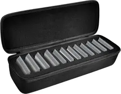 Grooming Clipper Blade Case, 12 Slots Storage Holder Organizer Compatible with Osterl Clipper Guards, Andis Blades