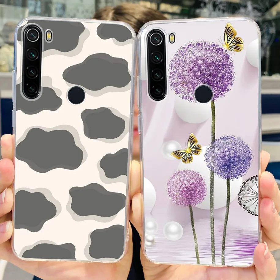 Xiaomi Redmi Note 8 케이스 Note8 2021 실리콘 소프트 TPU 커버 Xiaomi Redmi Note 8 T 8 t Funda on, Redmi Note 8 Pro Coque
