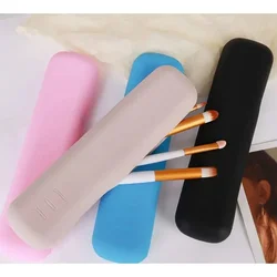 Fashionable Travel Makeup Brush Holder Silicone Portable Travel Makeup Box Trendy Cosmetic Case Makeup Organizers