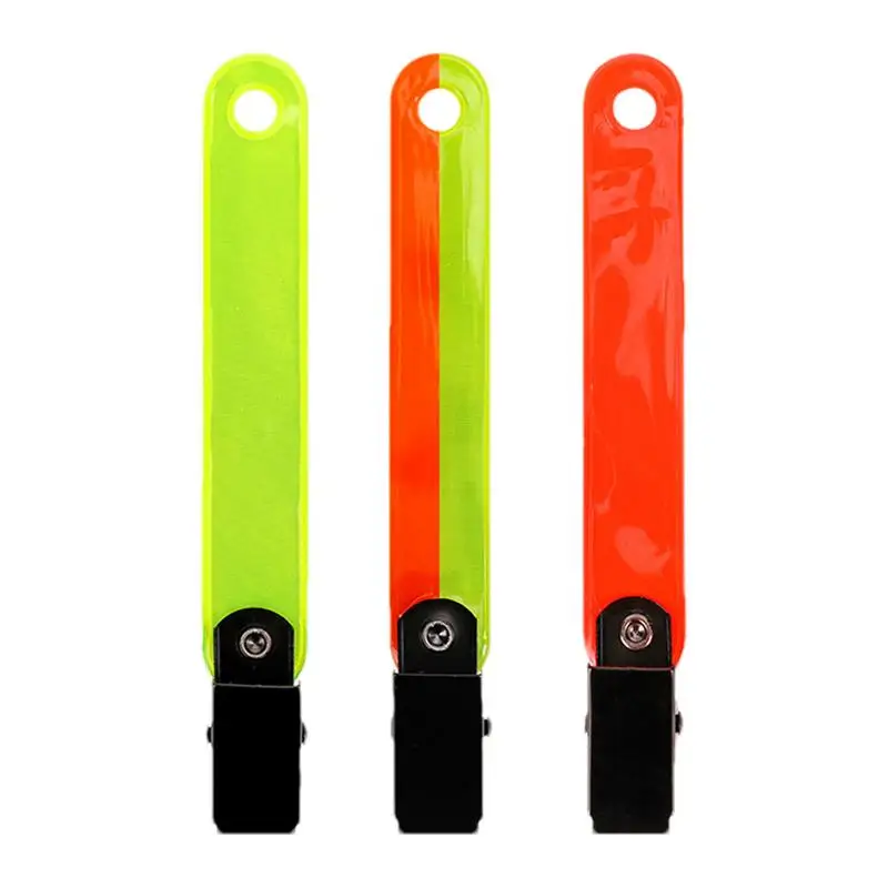 Reflective Tacks For Trail Marking 12 Pcs High Visibility Tree Trail Markers With Clips Trail Marking Ribbon Reflective Hunting