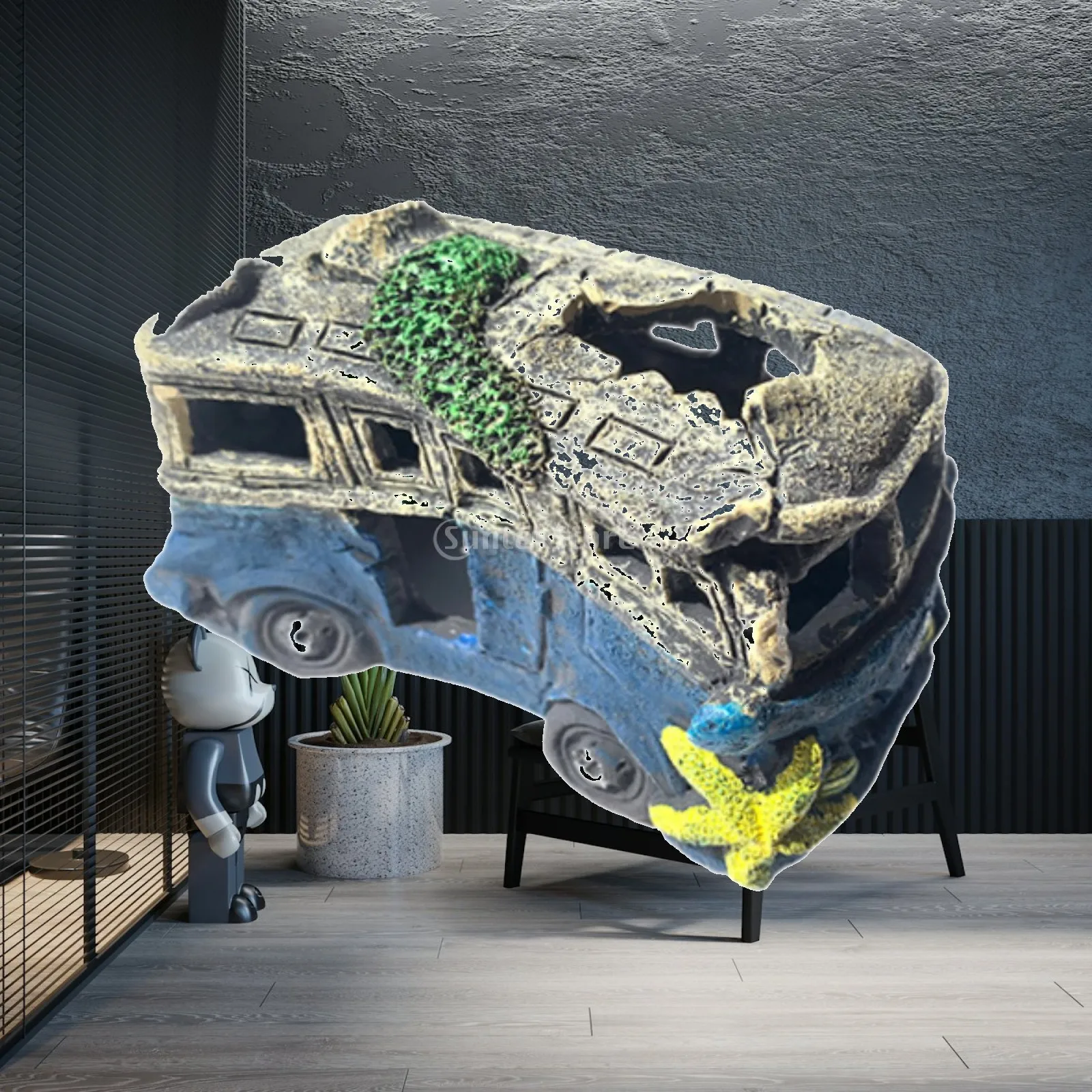 Aquarium Fish Unique - Décoration d'aquarium en résine pour débris