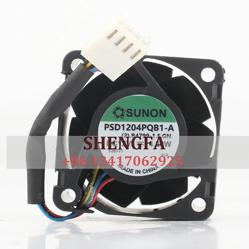 Case fan original SUNON 40*40*28MM PSD1204PQB1-A DC12V 4.20W 4CM 4028 four-wire cooling fan