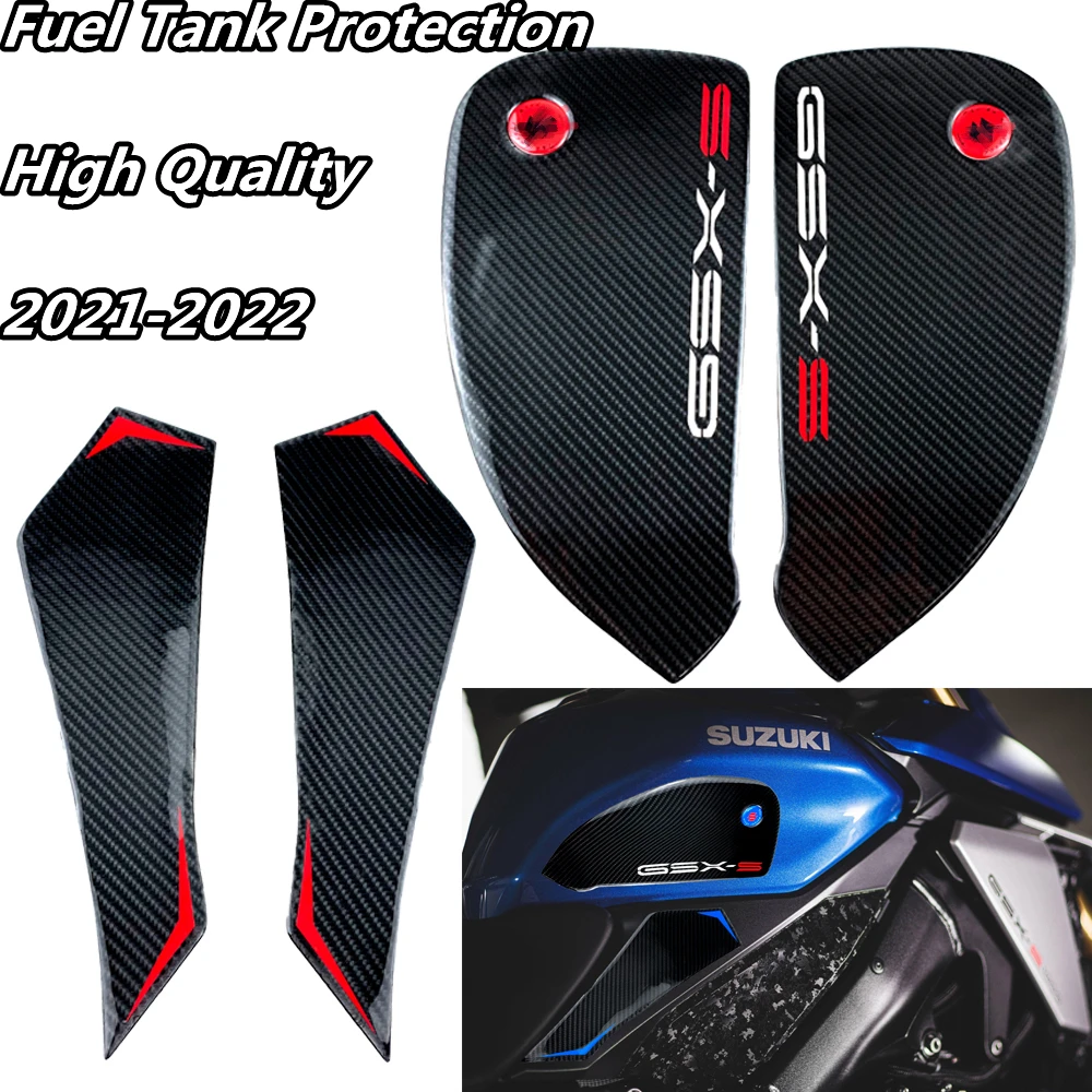 

For Suzuki GSX-S1000 GSXS1000 GSX-S Fuel Tank Protector Motorcycle Accessories Sticker Carbon Fiber Sticker High Quality 2022